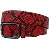 OBASDFD Cintura Casual Sottile Con Stampa In Pelle Di Serpente For Uomo E Donna - Adatta A Jeans, Pantaloni Abiti