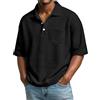 DUHGBNE Maglietta Maniche Corte Uomo Polo Uomo Manica Corta Sportiva Oversize Polo Estivo Collo Coreana Mens Tshirt Summer Basic Riunioni di Lavoro Magliette estive Cotone