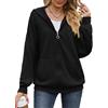 PANOZON Donna Felpa con Cappuccio Manica Lunga Zip Solido Classica Maglia Giacca Casual Hoodie Oversize Top