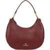 Braccialini Amy Borsa hobo in similpelle di colore bordeaux dalla forma a mezzaluna con manico singolo, è l'accessorio perfetto per chi cerca eleganza e praticità in un design sobrio ma raffinato.