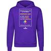 Settantallora Felpa Bambino Personalizzabile con Cappuccio - Hoodie Bimbo, Bimba con Nome, Testo o Foto - Felpa Calda in Cotone Ideale per Scuola, Sport e Regali Custom (7/8 Anni, Viola)