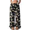 WINKEEY Pantaloni Pigiama Donna Invernali in Flanella Pantaloni comodi e morbidi in pile con stampa leopardata per la casa