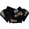 ARMYJY Pantaloncini traspiranti da kick boxing unisex ideali per bambini in allenamento MMA (S nero)