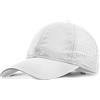 Catime Berretto da Baseball Traspirante in Rete, Cappello da Sole Estivo Unisex con Visiera, Uomo Trucker Cappellino, Casuale Regolabile Sportivo cap Asciugatura Rapida per Aperto (Bianco, M)