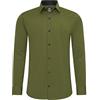 Rusty Neal Camicia da uomo Premium Slim Fit a maniche lunghe, elasticizzata, colore grigio, con collo a ventaglia, per il tempo libero, M