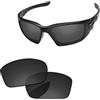 PapaViva Lenti di Ricambio per Oakley Scalpel OO9095, Pro+ Nero Grigio Polarizzato, Taglia unica