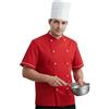 Peter's abiti da lavoro Giacca da cuoco,chef,pizzaiolo,ristorazione,cucina,pasticceria,panificio,mezza manica