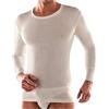 Liabel Maglia Intima Uomo Girocollo Manica Lunga in Pura Lana 05167/333- Contenuto in Lana 80% Calore, Morbidezza e Puro Comfort Grazie alla Garanzia Colore Bianco