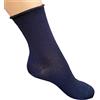 Infinity 6/12 Paia Calzini Donna in Puro Cotone Filo di Scozia Elasticizzato Senza Elastico Taglia 35-40 Calze Donna Made in Italy Altezza Polpaccio (12Paia Blu Alto)