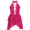 iiniim Vestito Pattinaggio Artistico Bambina da Danza Classica Lirica Contemporanea Senza Maniche Abito da Ballo Balletto Moderno Jazz Costumi