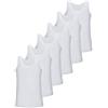 LOREZA ® 6 Canottiere da Bambino in 100% Cotone- Basics - 10-11 Anni