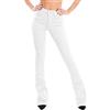 Toocool Jeans Donna Push up Pantaloni Zampa Elefante Campana Slim VI8008 [XL,Bianco]