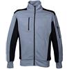 JRC Cambridge Felpa da Uomo in Cotone Poliestere Collo a Lupetto Chiusura Zip Tasca sul Petto e Braccio Grigio/Nero (L)