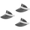 DEARMAMY 3 Pezzi Visiera Parasole Uso Estivo Cappello Visiera Per Uomo Cappello Da Spiaggia In Plastica Prova Del Sole Fascia Visiera Cappello Parasole Cappelli Da Allenamento Per Le Donne