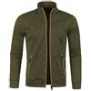 CAZOY Cappotto da uomo leggero con cerniera completa, aperto sul davanti, colletto rialzato, cardigan, maglione con tasche, a maniche lunghe, felpa con cerniera, per palestra, fitness, taglia 40,