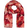 styleBREAKER Sciarpa donna motivo marmorizzato metallizzato,Rosso-Arancione