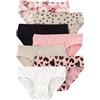 Carter's Biancheria intima da bambina, confezione da 7, Rosa/Nero/Bianco/Beige, 14 Years