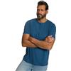 JP 1880 Menswear da Uomo Taglie Forti L-8XL JP1880 Henley, Basic, abbottonatura, Mezza Manica, Fino a 7 XL 726695, Blu Denim, 5XL
