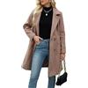MOKBAY Cappotto Lana Cotta Donna Cappotto Autunno Taglie Forti Autunnale Giacca Giacca Mezza Stagione Termica Lana Cappotti Invernale Eleganti Cappottino Donna XXL