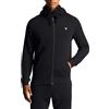 Lyle & Scott Uomo Felpa con Cappuccio con Zip Nero Corvino 4XL