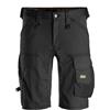 Snickers Workwear Pantaloncini, 6143 AllroundWork, Pantaloncini Elasticizzati, Taglia 46, Nero, 50