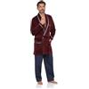 R Revise Elegante corto vestaglia per gli uomini Revise RE-117 - Rosso bordeaux - XXL
