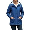 chiguomaoyi Donne Outdoor Giacche impermeabili Softshell Giacca con cappuccio Windbreak Raincoat per l'autunno inverno