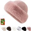 Generic Cappello da pescatore invernale da donna in finta pelliccia, pelliccia, pelliccia, pelliccia sintetica