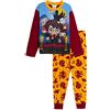 Harry Potter Pigiama Harry Potter a lunghezza intera per ragazzi e ragazze, bambini, con ciondoli di Hogwarts Gryffindor, personaggi Chibi, indumento per la notte, multicolore, 11-12 Jahre