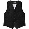 Generic Gilet vintage da uomo in velluto a coste con bottone frontale e tasche multiple per capispalla retrò smart casual, Nero , M