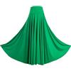 Freebily Gonna Lunga da Donna Altalena Gonna di Danza del Ventre Grande Swing Gonne da Ballo Flamenco Ballo di Sala Pratica Vestiti Professionali Costume Swing Carnevale Verde 6XL