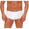 Good Deal Market - Slip da uomo con patta ed elastico morbido, confezione da 3, 6 o 12 pezzi, 100% cotone, taglie da 5 a 13, 3 slip da uomo con apertura, colore bianco., 7XL