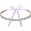 sourcing map Cintura da sposa, cintura per abito da sposa, realizzata a mano, con strass scintillanti, fascia per abito da sposa o damigella d'onore