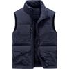 Peuignao Gilet Multitasche Uomo Gilet Imbottito Pile Uomo Invernale Giubbotto Giubbino Smanicato Uomo Casual Taglie Forti Giacca senza Maniche Giacchetto Smanicato Uomo Gilet Felpato Micropile Uomo Blu 6XL