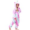 Piefry Morbida Unicorno Pigiama Intero per Bambina & Ragazza (Unicorno Rosa/Viola, 9-10 Anni)