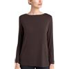 RAGNO Maglietta con Collo a Barchetta in Eco Viscosa DL81AB (IT, Numero, 50, Regular, Regular, Marrone)