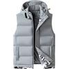 Peuignao Gilet Imbottito Uomo Pile Invernale Giubbotto Giubbino Smanicato Uomo Gilet Trapuntato Felpato Cappuccio Uomo Taglie Forti Giacca senza Maniche Cappotto Smanicato Uomo Puffer Gilet Micropile Uomo