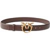 Pinko Donna Cintura 100125A0F1 Pelle Marrone Scuro XS