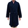 SGARLATA HOME Vestaglia da Uomo in Pile Collo a Scialle Classico art. Valerio (Blu,XXL)