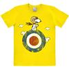 Logoshirt® Peanuts I Snoopy I Pilota I Target I Maglietta I T-Shirt Stampate I Donna e Uomo I Giallo I Design Originale su Licenza I Taglia M