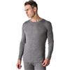 LAPASA Maglia Termica 100% Lana Merino Uomo Canottiera Tecnica Trekking Sport Hiking Strato Base Grigio. (Calore Medio) X-Large