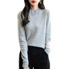Chanyarn Maglione da Donna in 100% Lana Merino Collo Alto Demi Lavorato a Maglia Senza Cuciture a Maniche Lunghe