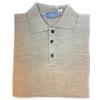 Dritto&Rovescio Polo Manica Lunga con Bottoni - Lana Pettinata - Made in Italy - dalla M alla 5XL (Beige, M)