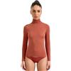 Ciocca Pura Maglia Donna con Cashmere Manica Lunga Pizzo Intimo Canottiera Elegante Calda
