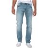 Lorenzo Loren Jeans da uomo effetto usato, con vestibilità regolare, larghezza da 72-112 cm e lunghezza da 76-97 cm