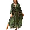 LikeJump Donna Bohémien Vestito da Spiaggia Maxi Kimono Abito Copricostume Kaftan Bikini Cover ups