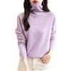 Chanyarn Maglione da Donna in 100% Lana Merino Leggero Collo Alto Lavorato a Maglia Senza Cuciture a Maniche Lunghe Tops