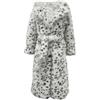 SHYYOULQE Eleganti giacche in pelliccia sintetica da donna protezioni per il freddo di facile manutenzione capispalla amichevole con animali maculato stampa leopardata cappotto in pelliccia sintetica