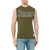BOXEUR DES RUES® Canotta Uomo con Logo (IT, Testo, XXL, Regular, Regular, Army)