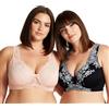 Curve Muse Reggiseno con Ferretto Sfoderato Minimizer-x2 | Stampato, Nylon, Elastan